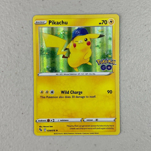 Mint Pikachu Holo Pokemon Go Cartas Pokemon Tcg Pikachu Inglés