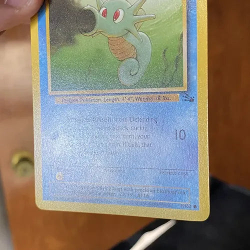 Mint Horsea Fossil Cartas Pokemon Tcg Vintage Horsea Inglés