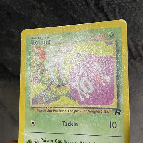Damaged Koffing Team Rocket Cartas Tcg Pokemon Vintage Koffing Inglés