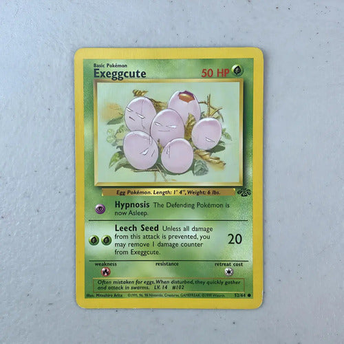 Hp Exeggcute Jungle Cartas Tcg Pokemon Vintage Exeggcute Inglés