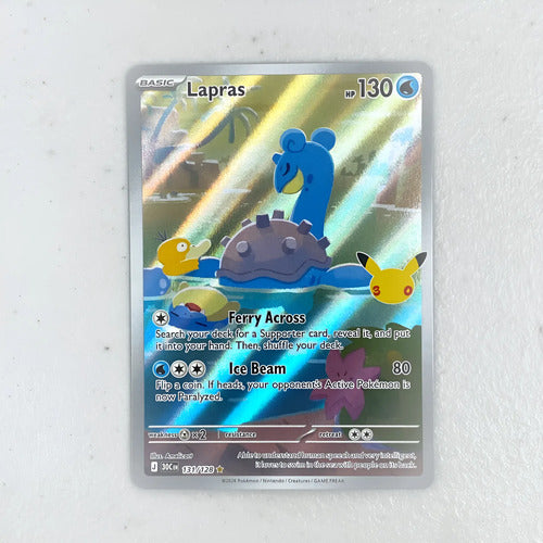 Lapras Illustration Rare 30 Aniversario Cartas Pokemon Tcg Lapras Inglés