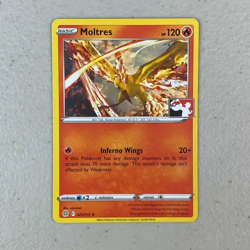 Lp Moltres Prize Pack Series Cartas Pokemon Tcg Moltres Inglés