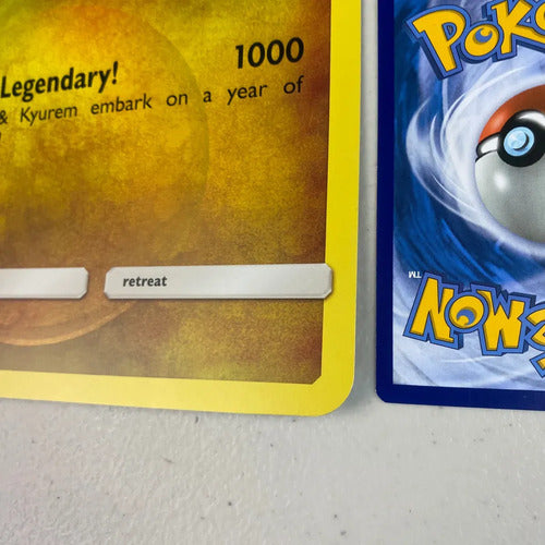 Carta Reshiram, Zekrom, Kyurem Promo Jumbo Near Mint Pokemon Reshiram Zekrom Kyurem Inglés