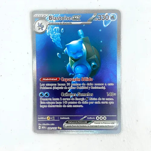 Heavily Played Blastoise Ex Sepcial 151 Cartas Pokemon Tcg Blastoise Ex Español