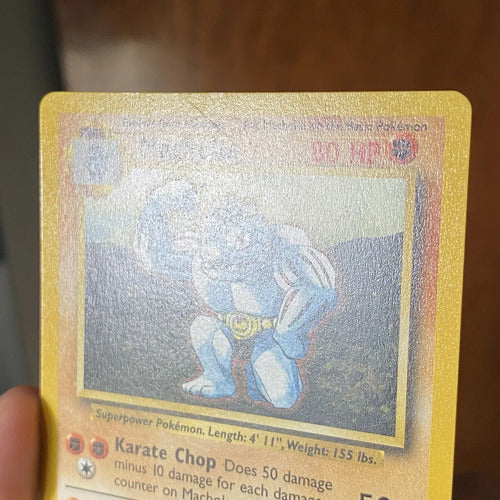 Near Mint Machoke Base Set Cartas Pokemon Tcg Vintage Machoke Inglés