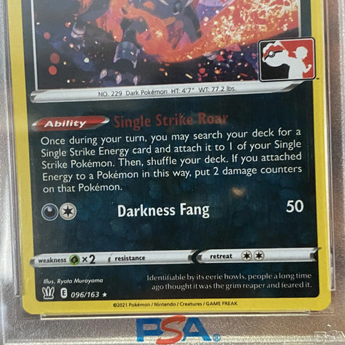 Psa 8 Prize Pack Series Houndoom Cartas Pokemon Tcg Houndoom Inglés