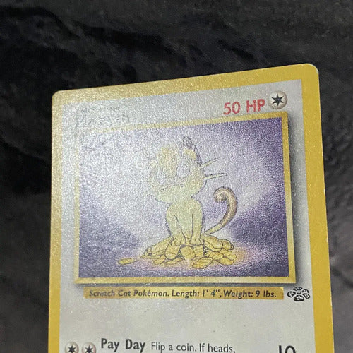 Lp Meowth Jungle Cartas Tcg Pokemon Vintage A Meowth Inglés