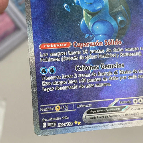 Heavily Played Blastoise Ex Sepcial 151 Cartas Pokemon Tcg Blastoise Ex Español