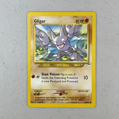 Nm Gligar Neo Destiny Cartas Tcg Pokemon Vintage Gligar Inglés