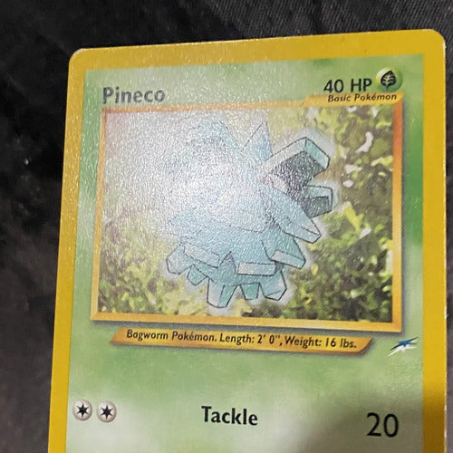 Damaged Pineco Neo Destiny Cartas Tcg Pokemon Vintage Pineco Inglés