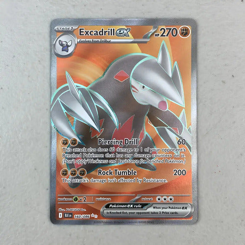 Gem Mint Excadrill Ex Black Bolt Cartas Pokemon Tcg A Excadrill Ex Inglés