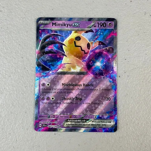Gem Mint Mimikyu Ex Cartas Pokemon Tcg Mimikyu Ex Inglés
