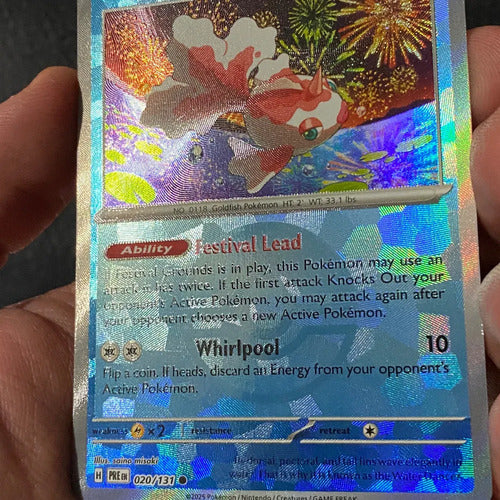 Poke Ball Goldeen Prismatic Evolution Pokemon Tcg Goldeen Inglés