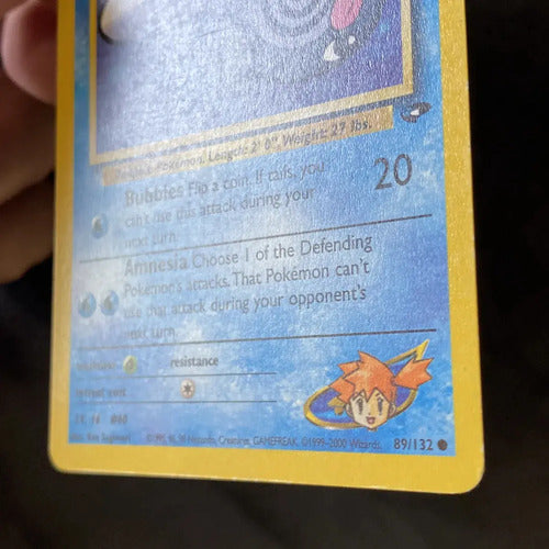 Lp Mistys Poliwag Gym Challenge Cartas Tcg Pokemon Mistys Poliwag Inglés