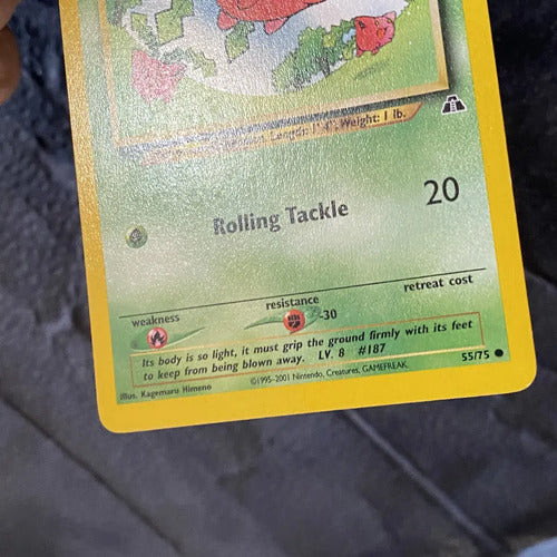 Nm Hoppip Neo Discovery Cartas Tcg Pokemon Vintage Hoppip Inglés