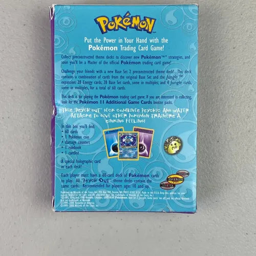 Caja Psych Out Theme Deck Base Set Cartas Pokemon Tcg Caja Psych Out Base Set 2 Inglés