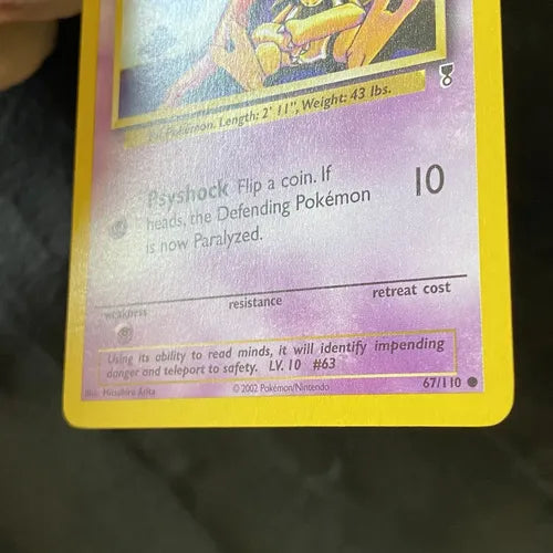 Nm Abra Legendary Collection Cartas Tcg Pokemon Vintage Abra Inglés