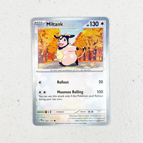 Poke Ball Miltank Prismatic Evolution Pokemon Tcg Milktank Inglés