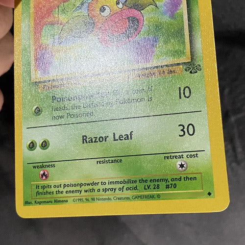 Near Mint Weepinbell Jungle Cartas Tcg Pokemon Vintage Weepinbell Inglés