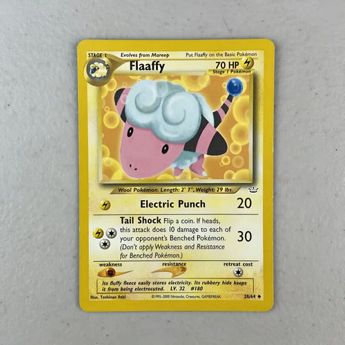 Nm Flaffy Neo Revelation Cartas Tcg Pokemon Vintage Flaffy Inglés