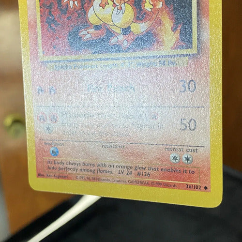Lp Magmar Base Set Cartas Pokemon Tcg Vintage Magmar Inglés