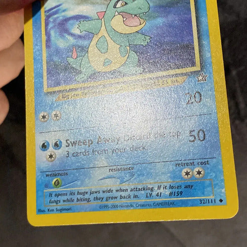 Nm Croconaw Neo Genesis Cartas Tcg Pokemon Vintage Croconaw Inglés