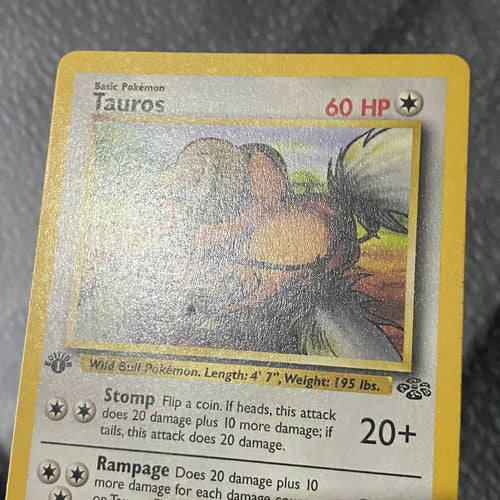 Lightly Played Lp First Edition Tauros Jungle Cartas Pokemon Tauros Inglés