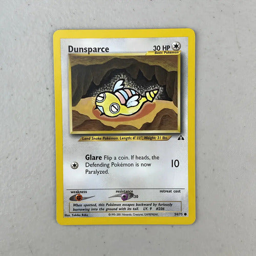 Nm Dunsparce Neo Discovery Cartas Tcg Pokemon Vintage Dudunsparce Inglés