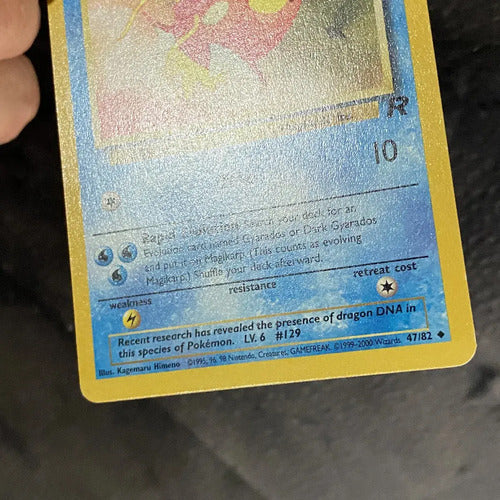 Lp Magikarp Team Rocket Cartas Tcg Pokemon Vintage Magikarp Inglés