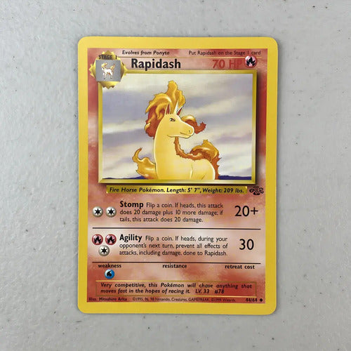 Near Mint Rapdiash Jungle Cartas Tcg Pokemon Vintage B Rapidash Inglés