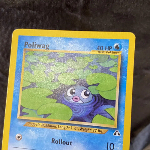 Lp Poliwag Neo Discovery Cartas Tcg Pokemon Vintage Poliwag Inglés