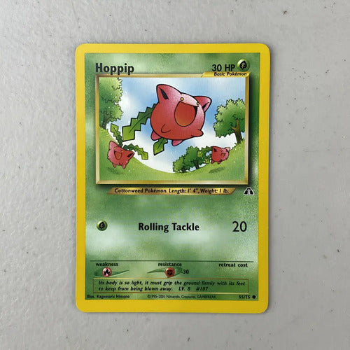 Nm Hoppip Neo Discovery Cartas Tcg Pokemon Vintage Hoppip Inglés