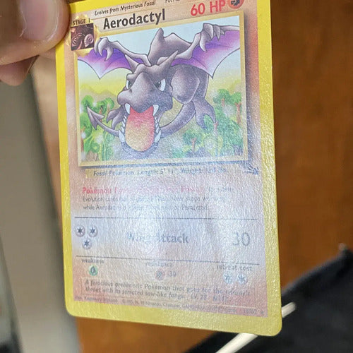 Damaged Aerodactyl Fossil Cartas Pokemon Tcg Vintage Aerodactyl Inglés