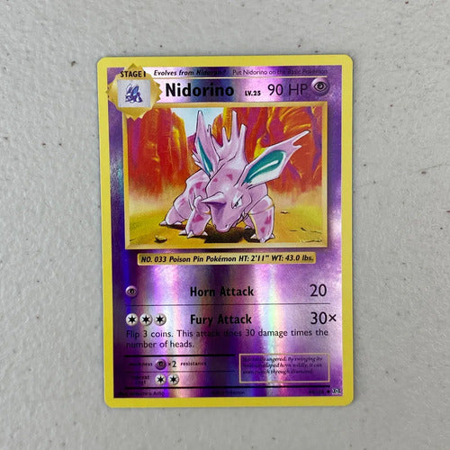 Near Mint Nidorino Reverse Evolutions Cartas Pokemon Tcg Nidorino Inglés