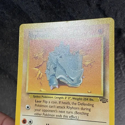 Nm Rhyhorn Jungle Cartas Tcg Pokemon Vintage Rhyhorn Inglés