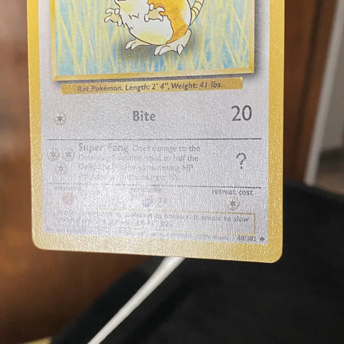 Lp Raticate Base Set Cartas Pokemon Tcg Vintage A Raticate Inglés
