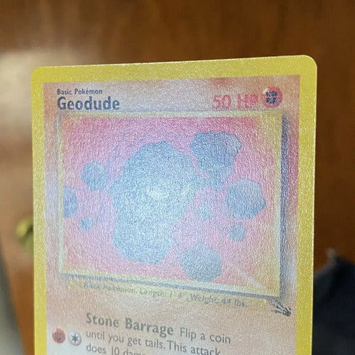 Nm Geodude Fossil Cartas Pokemon Tcg Vintage Geodude Inglés