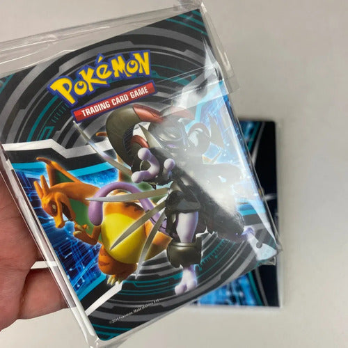 Mini Carpeta Para Cartas Pokemon Tcg De La Lonchera Mewtwo Multicolor