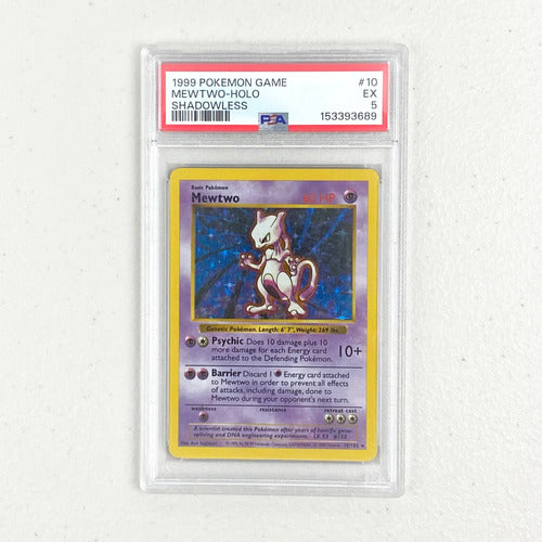 Psa 5 Mewtwo Base Set Shadowless Cartas Pokemon Tcg Psa Mewtwo Ingles