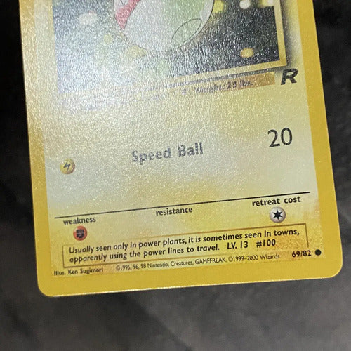 Nm Voltorb Team Rocket Cartas Tcg Pokemon Vintage B Electrode Inglés