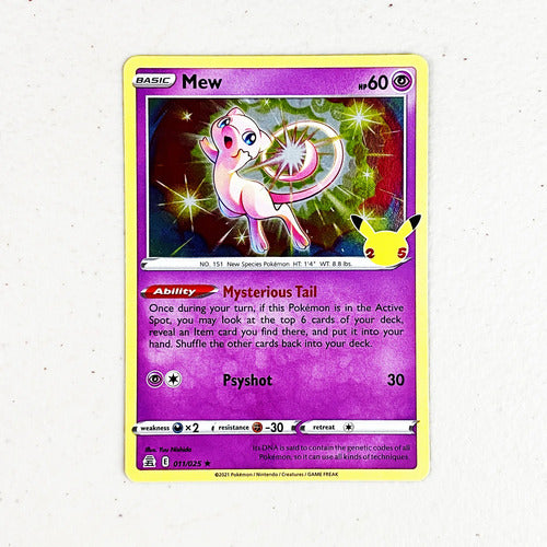 Near Mint Mew Holo Celebrations Cartas Pokemon Tcg Mew Inglés
