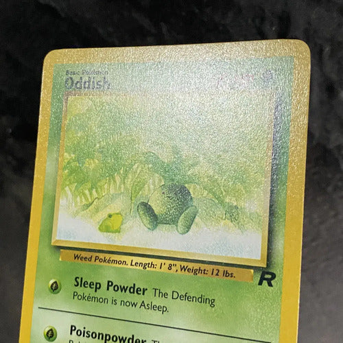 Lp Oddish Team Rocket Cartas Tcg Pokemon Vintage Oddish Inglés