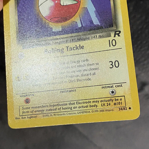 Nm Dark Electrode Team Rocket Cartas Tcg Pokemon Vintage B Dark Electorde Inglés