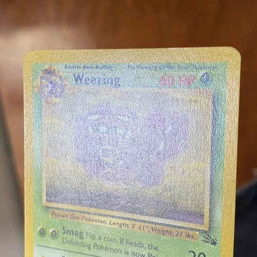 Lp Weezing Fossil Cartas Pokemon Tcg Vintage B Weezing Inglés