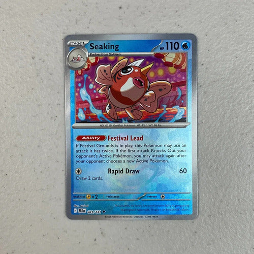 Poke Ball Seaking Prismatic Evolution Pokemon Tcg Seaking Poke Ball Pattern Inglés