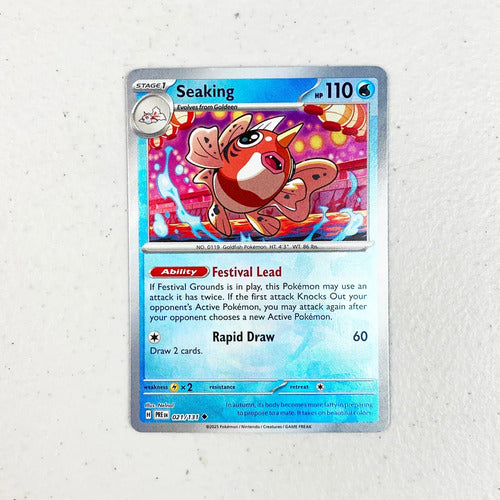 Poke Ball Seaking Prismatic Evolution Pokemon Tcg Seaking Poke Ball Pattern Inglés