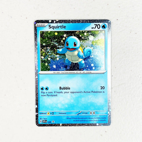 Near Mint Squirtle 151 Cosmo Holo Promo Cartas Pokemon Tcg Squirtle Inglés