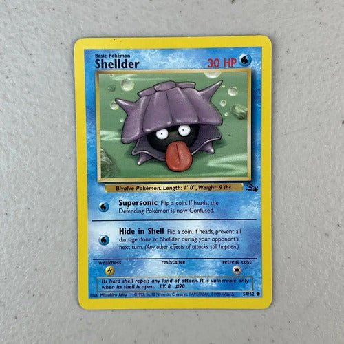 Lp Shellder Fossil Cartas Pokemon Tcg Vintage Shellder Inglés