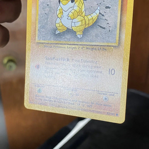 Near Mint Sandshrew Base Set Cartas Pokemon Tcg Vintage Sandshrew Inglés