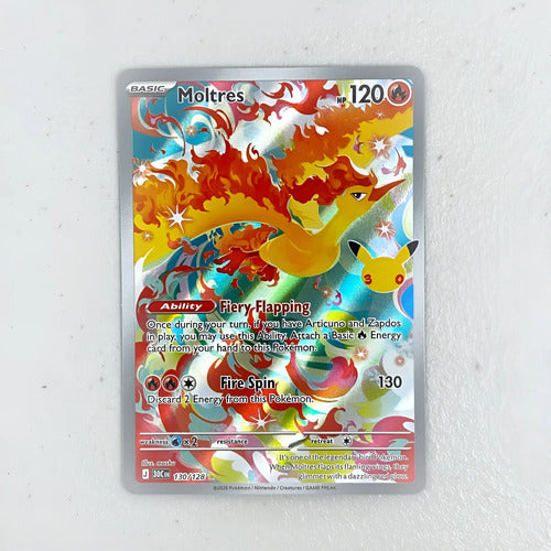 Moltres Illustration Rare 30 Aniversario Carta Pokemon Tcg B Moltress Inglés
